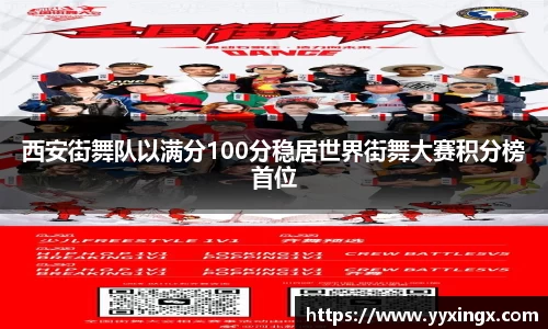 西安街舞队以满分100分稳居世界街舞大赛积分榜首位